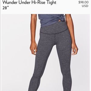 Wunder-Under Hi Rise tights Lululemon